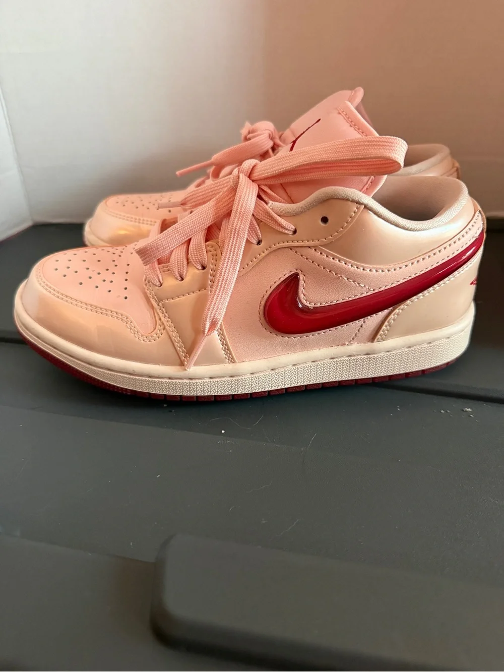 Nike Air Jordan 1 Low SE ‘Patent Valentines Day’ 
Woman’s Size 6 - Picture 3 of 8
